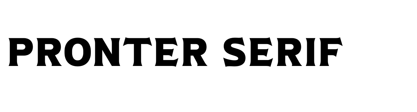 Pronter Serif